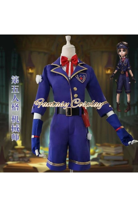Identity V Mechanic Tracy Reznik Angled Edge Blue Cosplay Costume